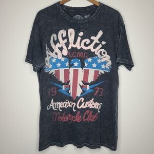 Affliction Men's Black Graphic T-Shirt